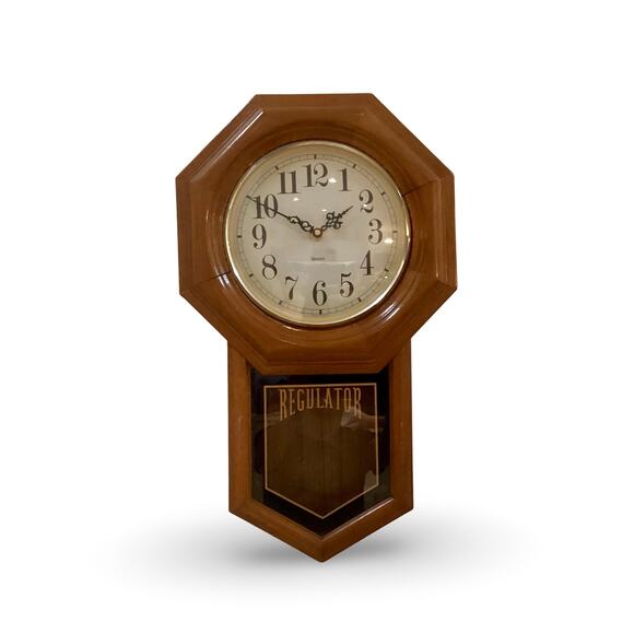 Vintage Schoolhouse Octagon Wall Clock - Picture 6 of 8